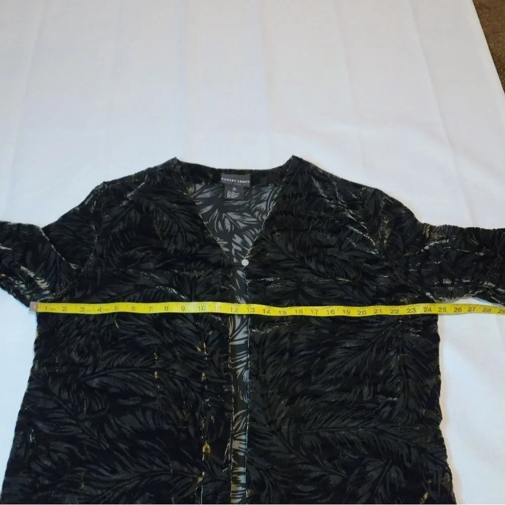 Robert Louis Silk Blend One Button Cardigan Size XL